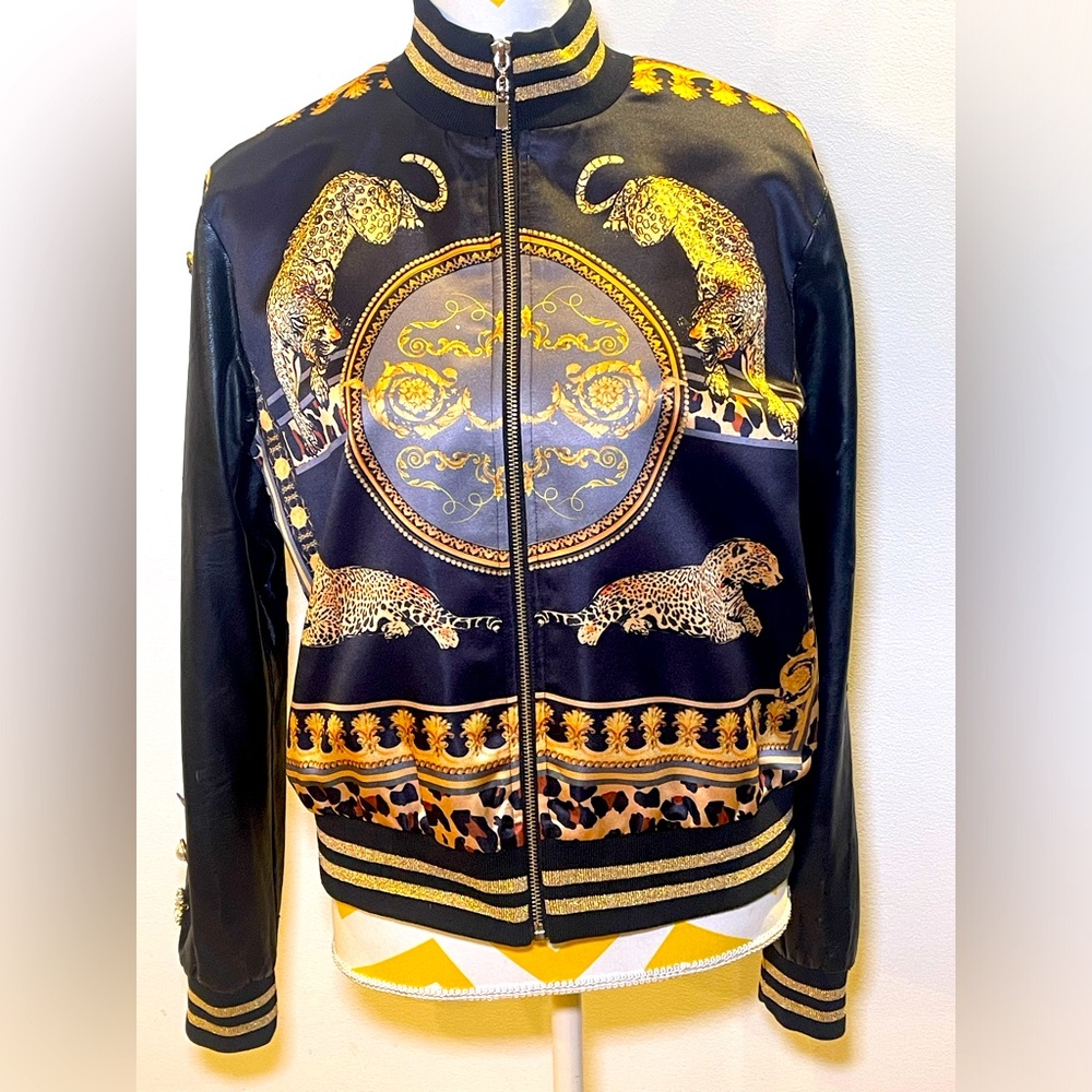 OOLALA Bomber Jacket Animal Print